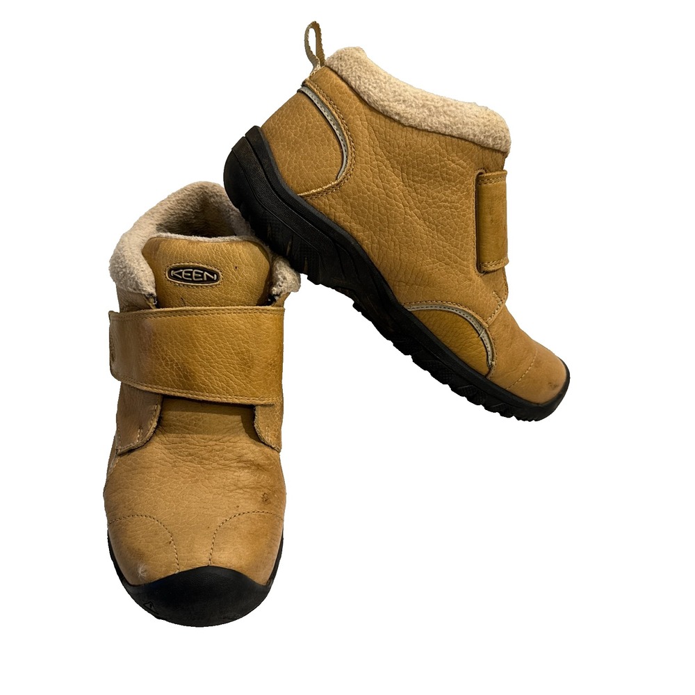 Keen Kootenay III Mid Snow Boots Kids US 2 Brown Insulated Waterproof